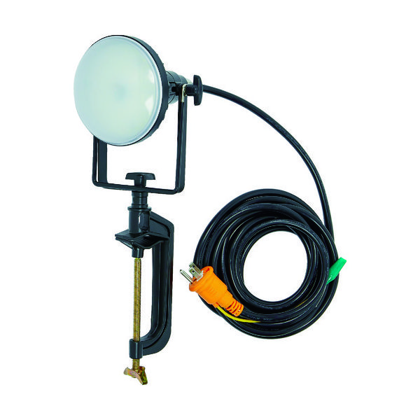 トラスコ中山 TRUSCO LED投光器 DELKURO バイスタイプ 20W 5m アース付 2芯3芯両用タイプ RTLE-205EP-V 1台（直送品）