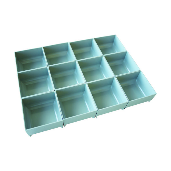 TRUSCO プロ用段積みバッグ STACK BLOCK パーツケース 420X70 Cタイプ SB-PT42B-C 1セット(6個)（直送品）