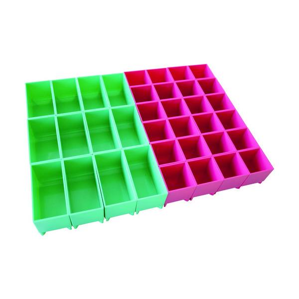 TRUSCO プロ用段積みバッグ STACK BLOCK パーツケース 420X70 Dタイプ SB-PT42B-D 1セット(6個)（直送品）