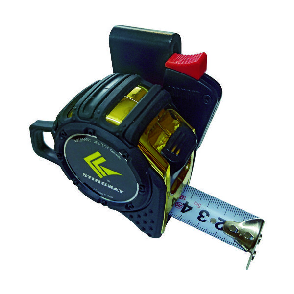 原度器 プロマート コンベックス メジャー 極厚スティングレイ 5.0m 25mm ホルダー付 SRG2550H 1個 116-3395（直送品）