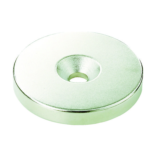 トラスコ中山 TRUSCO ネオジム丸形磁石 皿ねじ穴付 外径35mm×5mm M5 1個入 T35R05-M5 1個 115-6916（直送品）