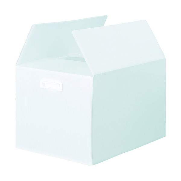 TRUSCO ダンボールプラスチックケース 5枚セット B3サイズ 取っ手穴なし 半透明 TDP-B3D-5TM 1セット(5枚)（直送品）