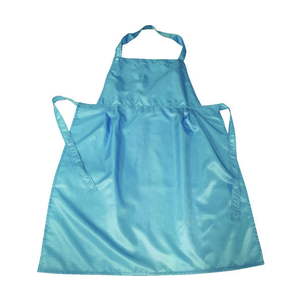 トラスコ中山 TRUSCO クリーンルーム用エプロン 青 TCRA-B 1枚 124-7011（直送品）