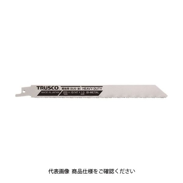 TRUSCO バイメタルセーバーソーブレード(厚刃タイプ) 300幅X1.3mm厚 10/14山 5枚入 TBSH-300-1014-5P（直送品）