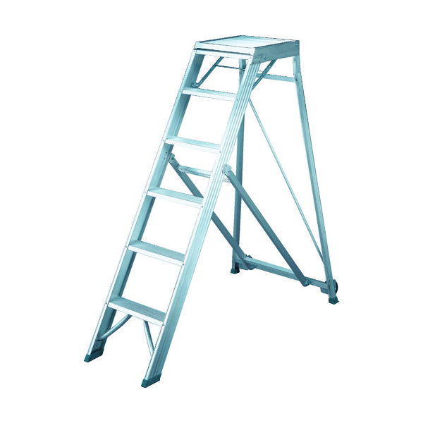 トラスコ中山 TRUSCO 折りたたみ式作業用踏み台 高さ1.80m TDAD-180 1台 115-7857（直送品）