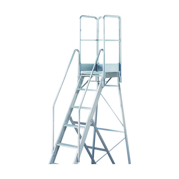 トラスコ中山 TRUSCO 踏み台TDAD用フルセット手すり 高さ1100mm 本体高さ2.10m用 TDAD-TF-210-110 1台（直送品）