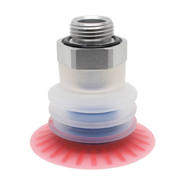 日本ピスコ PISCO 包装袋用真空パッド直付型20度3段G1/2球面型 VPE50PBS23-G4-FS 1個 114-1527（直送品）