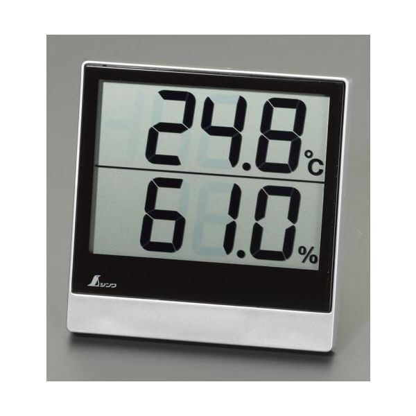 エスコ デジタル温度湿度計 EA728AF-1 1セット(2個)（直送品）