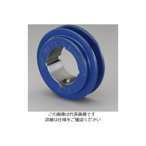 エスコ 80mm [1本構]Vプーリー(A，AX) EA968A-2 1セット(2個)（直送品）