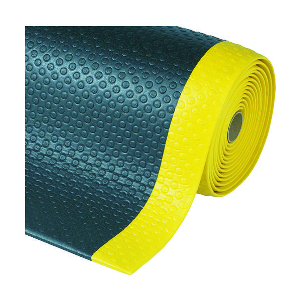 Checkers NOTRAX 疲労軽減マット バブルソフトレッド ブラック&イエロー 910X1500 417S0035BY 1枚（直送品）