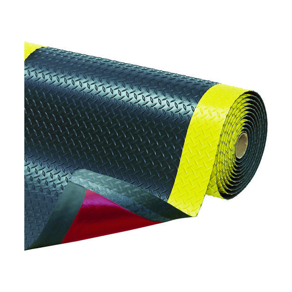 Checkers NOTRAX 疲労軽減マット クッショントラックス ブラック&イエロー 600X910 479S0023BY 1枚（直送品）