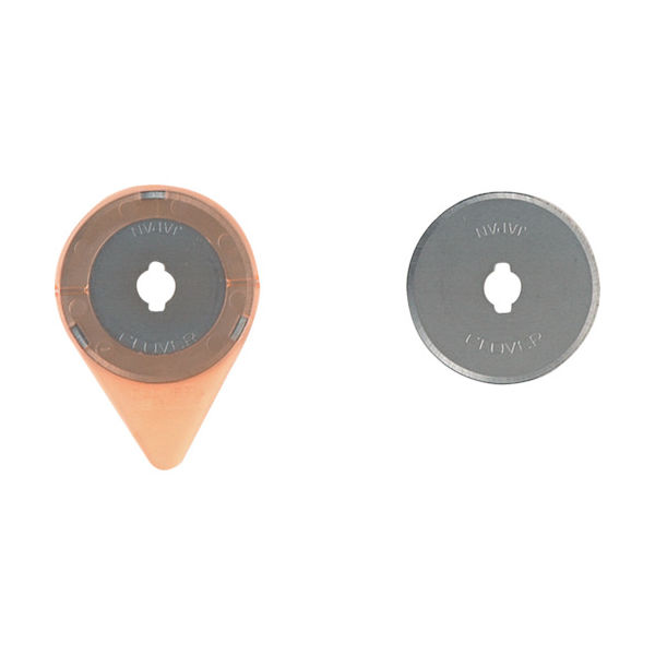 クロバー CLOVER ロータリーカッター替刃 28mm 57-504 1パック(2個) 114-9468（直送品）