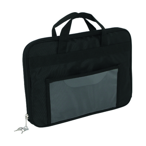 三栄産業 SANEI ダッフル重要書類搬送バッグ(3CM) ファスナーキーロック A4VP3T-KR 1個 114-1959（直送品）