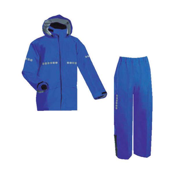 前垣 AP1000ワーキングレインスーツ ロイヤルブルー 5Lサイズ AP1000 R.BLUE 5L 1着 114-7557（直送品）