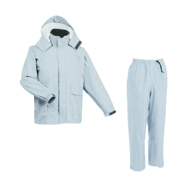 前垣 AP600透湿レインスーツ シルバー 4Lサイズ AP600 SLV 4L 1着 114-7673（直送品）