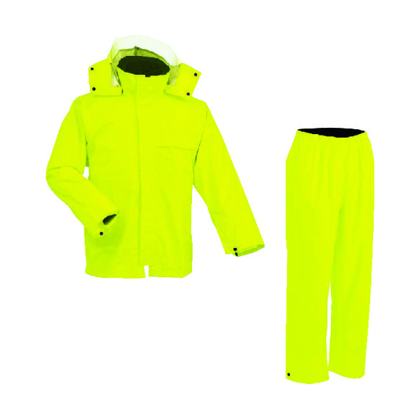 前垣 AP300PVCレインスーツ 蛍光イエロー ELサイズ AP300 F.YE EL 1着 114-8377（直送品）