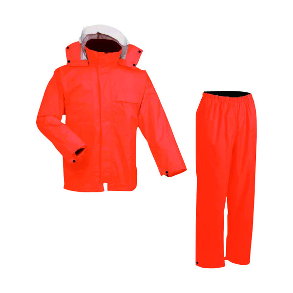 前垣 AP300PVCレインスーツ オレンジ Lサイズ AP300 OR L 1着 114-7702（直送品）