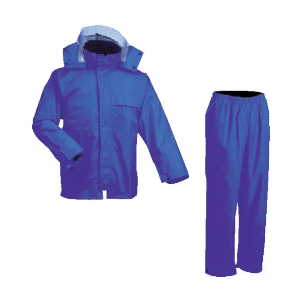 前垣 AP300PVCレインスーツ ロイヤルブルー 4Lサイズ AP300 R.BLUE 4L 1着 114-7713（直送品）