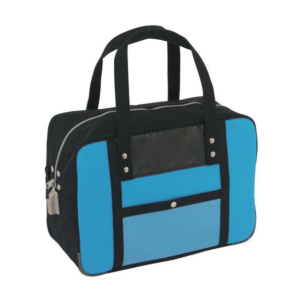 三栄産業 SANEI 帆布メール用ボストン(M)SEDー1錠付 ブルー BTM-SED-09 1個 114-1884（直送品）