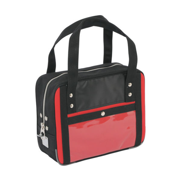 三栄産業 SANEI 帆布メール用ボストン(SS)馬蹄錠金具付 赤 BTSS-U-02 1個 114-3761（直送品）