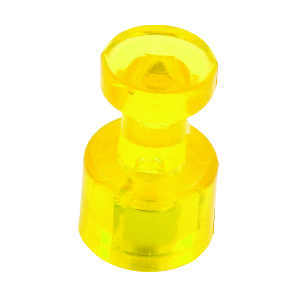 トラスコ中山 TRUSCO カラーマグネットピン 黄 10個入り TMPC10-Y 1パック(10個) 115-1893（直送品）