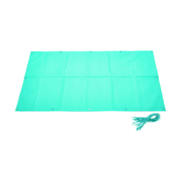 トラスコ中山 TRUSCO 【売切廃番】 和みフェンスシート 幅0.9mX長さ1.7m ターコイズブルー TNGM-0917FS-B 1枚（直送品）