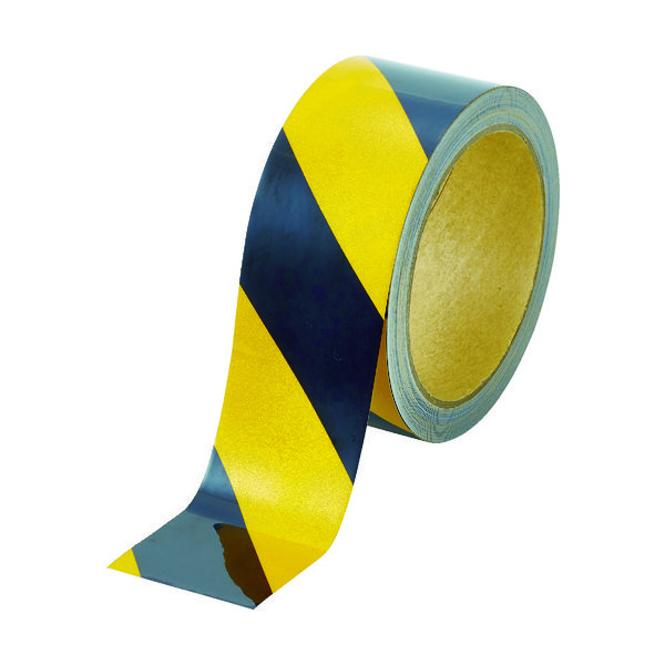 トラスコ中山 TRUSCO 再帰反射テープ 45MMX10M 黄/黒 TRFT45-YB 1巻 116-2108（直送品）