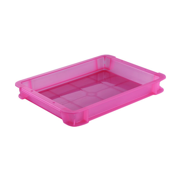 トラスコ中山 TRUSCO スケルトンカラーコンテナ 3L 赤 TSK-3R 1個 116-4090（直送品）