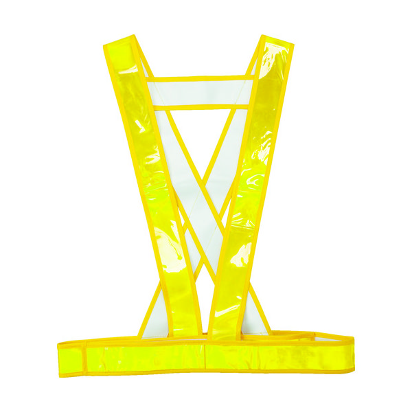 トラスコ中山 TRUSCO タスキ型安全ベスト ゴールド TTAB-G 1着 114-4961（直送品）