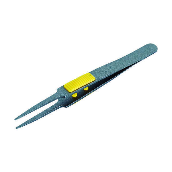 トラスコ中山 TRUSCO ラバーグリップ付ピンセット 非粘着タイプ 120mm 先丸型 TSP-226 1本 115-8439（直送品）