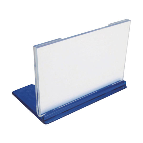 ミツヤ U型カード立中 青 M17213 UC-2-BU 1個 115-6785（直送品）