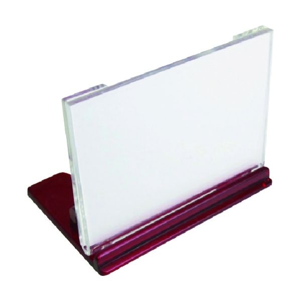 ミツヤ U型カード立小 赤 M17310 UC-3-RD 1個 115-6848（直送品）