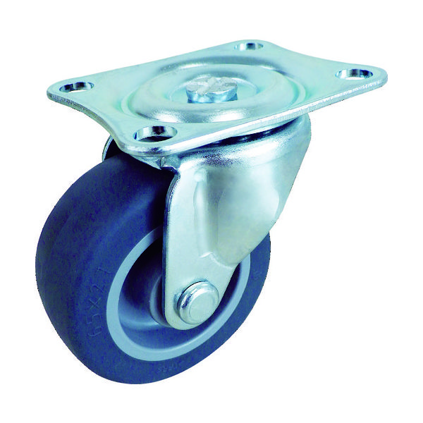 トラスコ中山 TRUSCO キャスター TYGシリーズ 自在 エラストマー車 50mm TYGE-50 1個 114-9272（直送品）