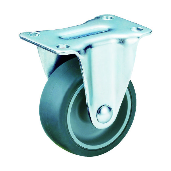 トラスコ中山 TRUSCO キャスター TYGシリーズ 固定 エラストマー車 75mm TYGEK-75 1個 114-9284（直送品）