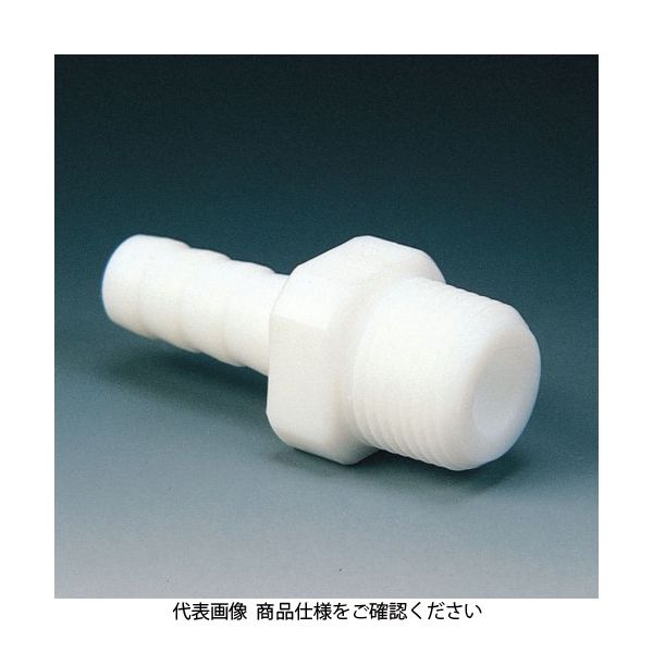 フロンケミカル PTFE ハーフオスチューブジョイント竹の子外径12φ×R3/8 NR0078-005 1個 734-6891（直送品）