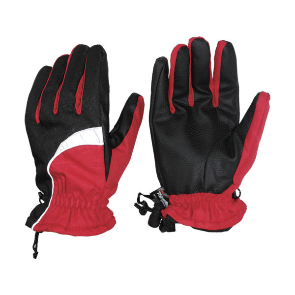 おたふく手袋 おたふく 防寒手袋 ホットエースプロライト(リフレクタータイプ) レッド×ブラック LL HA-328-RB-LL 1双（直送品）