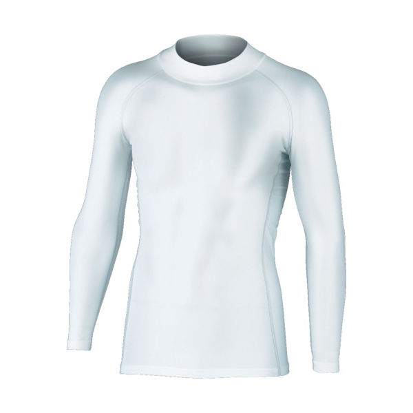 おたふく手袋 おたふく BTパワーストレッチハイネックシャツ ホワイト S JW-170-WH-S 1着(1枚) 759-0997（直送品）