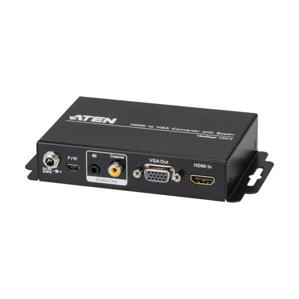 ATEN ビデオ変換器 HDMI to VGA / オーディオ対応 スケーラー搭載 VC812 1個(1台) 115-3007（直送品）