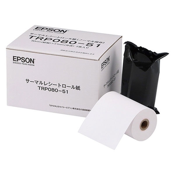エプソン TRP080-80H 対応 汎用 感熱ロール紙 高保存タイプ 60巻パック