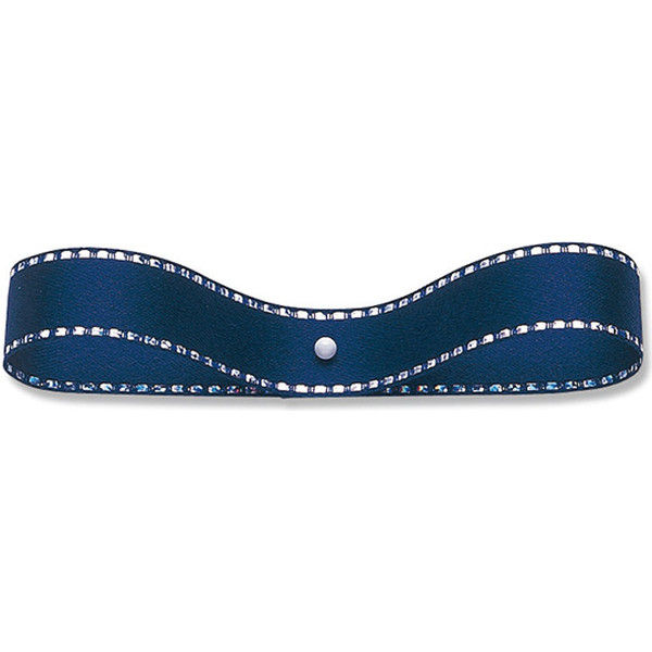 東京リボン 33112 グリッターWサテン #15ネイビー 001419203 1セット(2巻)（直送品）