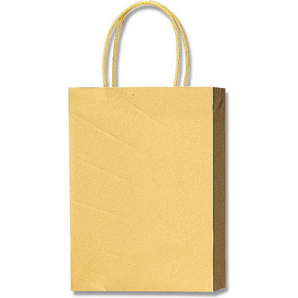 【ケース販売】HEIKO 紙袋 PBスムースバッグ S-1 金 003136302 1ケース(10枚入×5袋 合計50枚)（直送品）