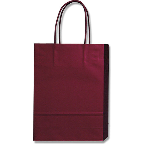 【ケース販売】HEIKO 紙袋 PBスムースバッグ S-1 ワイン(MT) 003136308 1ケース(10枚×5袋 計50枚)（直送品）