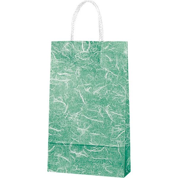 【ケース販売】HEIKO 紙袋 スムースバッグ 4才 雲竜 緑 003156010 1ケース(25枚入×12袋 合計300枚)（直送品）