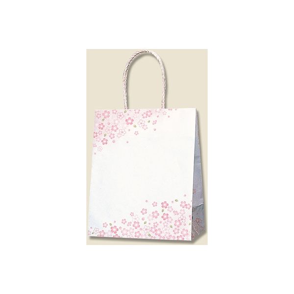 【ケース販売】HEIKO 紙袋 スムースバッグ 22-12 紅桜 003156058 1ケース(25枚入×12袋 合計300枚)（直送品）
