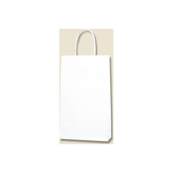【ケース販売】HEIKO 紙袋 スムースバッグ 4才 白無地 003156090 1ケース(25枚入×12袋 合計300枚)（直送品）