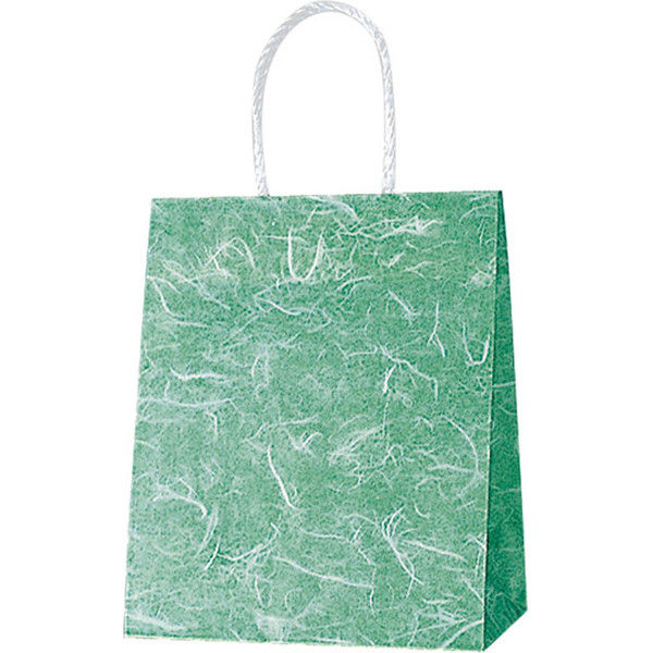【ケース販売】HEIKO 紙袋 スムースバッグ 22-12 雲竜 緑 003156119 1ケース(25枚×12袋 合計300枚)（直送品）