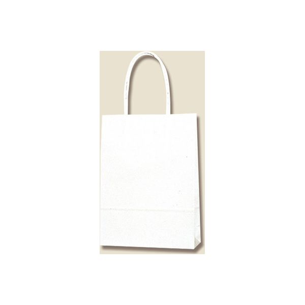 【ケース販売】HEIKO 紙袋 スムースバッグ 18-07 白無地 003156901 1ケース(25枚入×12袋 合計300枚)（直送品）