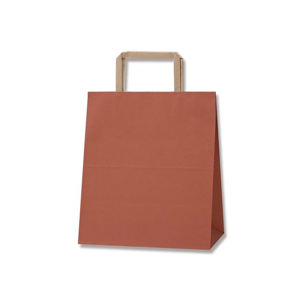 【ケース販売】HEIKO 紙袋 25チャームバッグ 平手 S2 れんが 003264056 1ケース(50枚×6袋 合計300枚)（直送品）