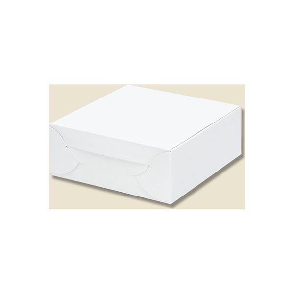 【ケース販売】HEIKO 箱 白地カートン 4 ケーキ4個用 004246804 1ケース(10枚入×60袋 合計600枚)（直送品）