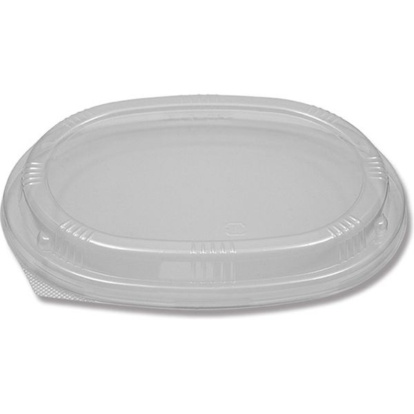 【ケース販売】HEIKO 食品箱 ふぁるかたぼっくす 透明フタ 楕円120×170 004250019 1ケース(50枚×12袋)（直送品）